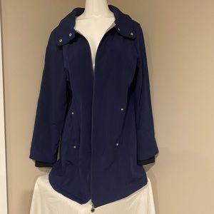 Navy Calvin Klein brand new spring fall jacket water resistant wind resistant